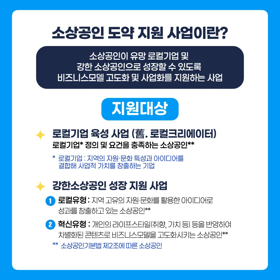 2026 소상공인 도약 지원사업 이미지 1