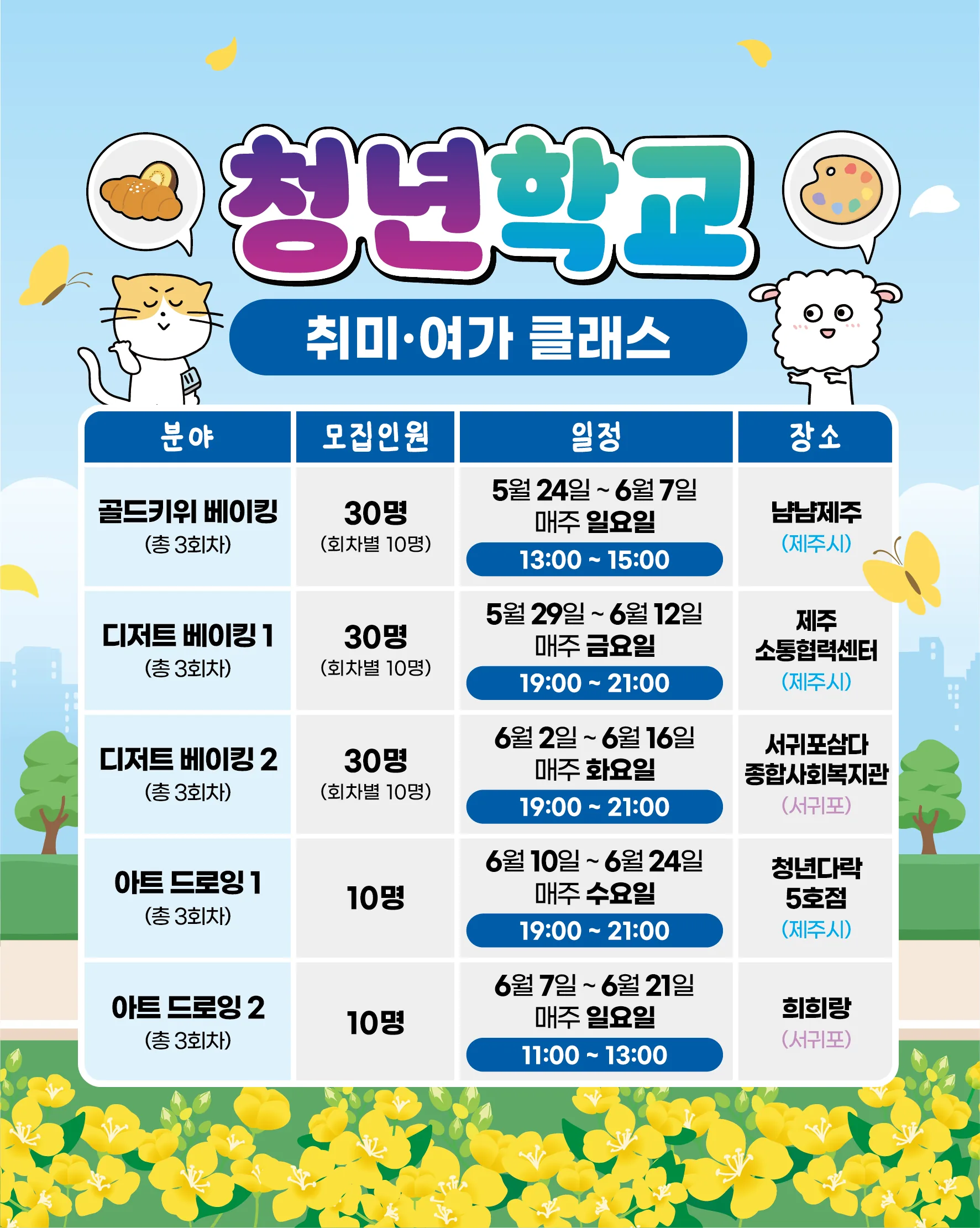 [제주청년센터] 청년학교 2차 모집 이미지 3