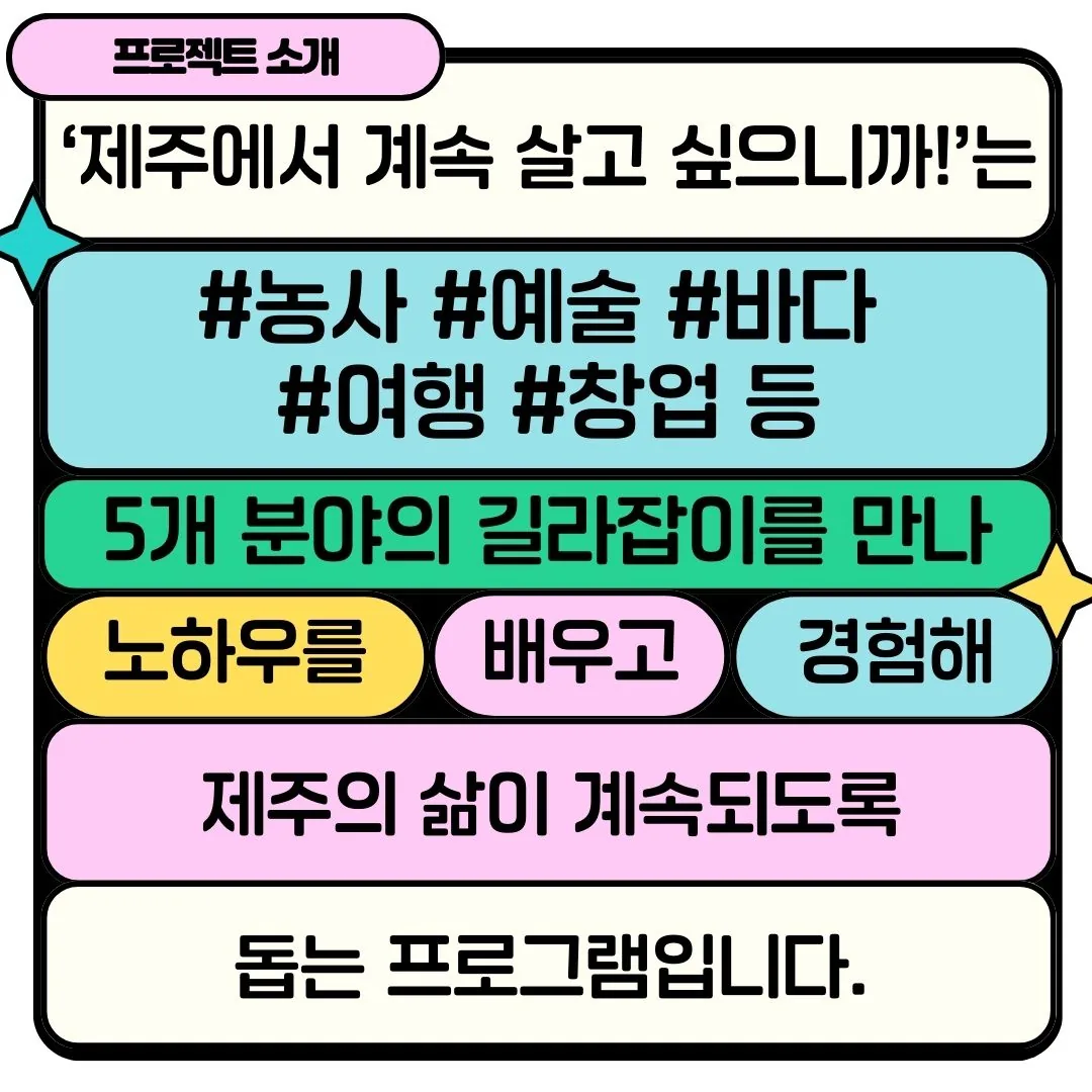 제주에 계속 살고 싶으니까! 4탄 <경험을 기회로 만드는 방법> 이미지 4