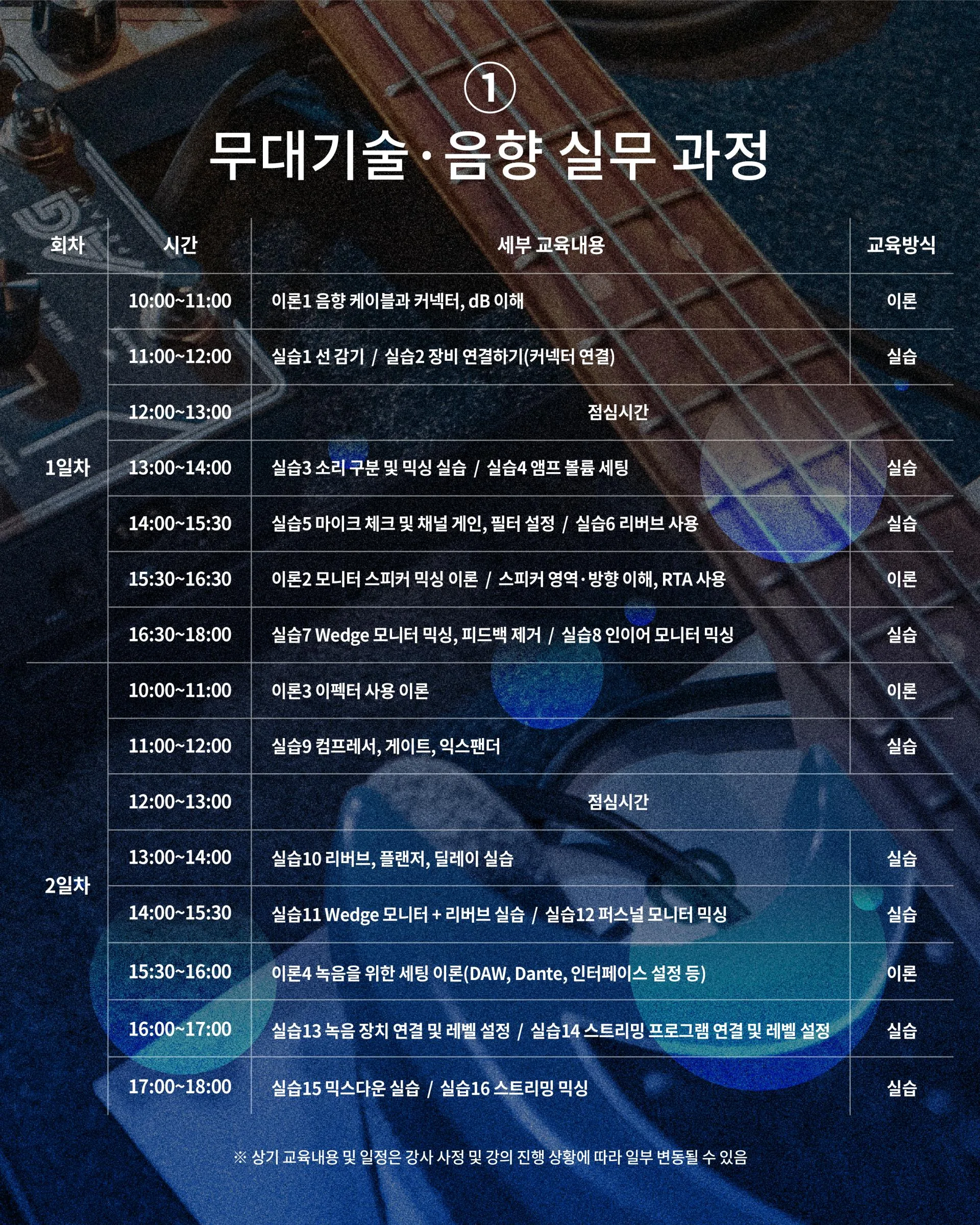 [제주콘텐츠진흥원] 제뮤아카데미 정규과정 '작은 공연의 모든 것!' 참가자 모집 (~8/13) 이미지 2
