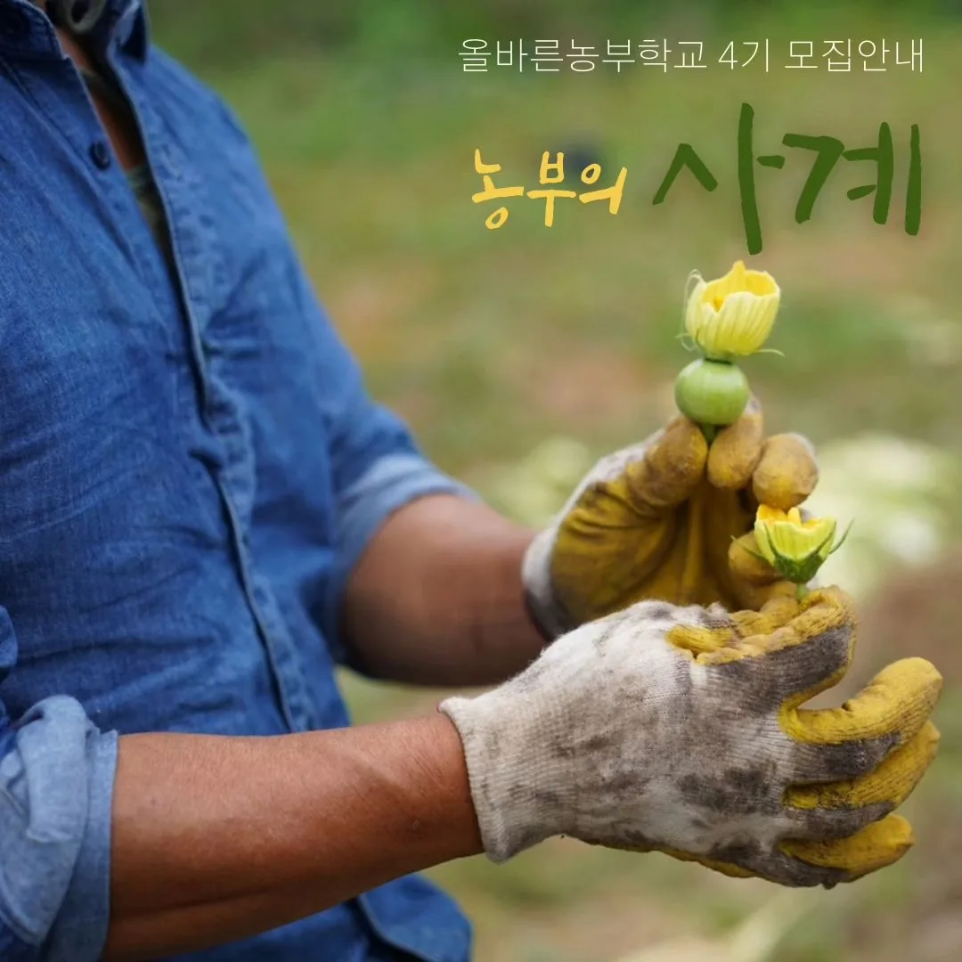 <2024 올바른농부학교 4기 모집>