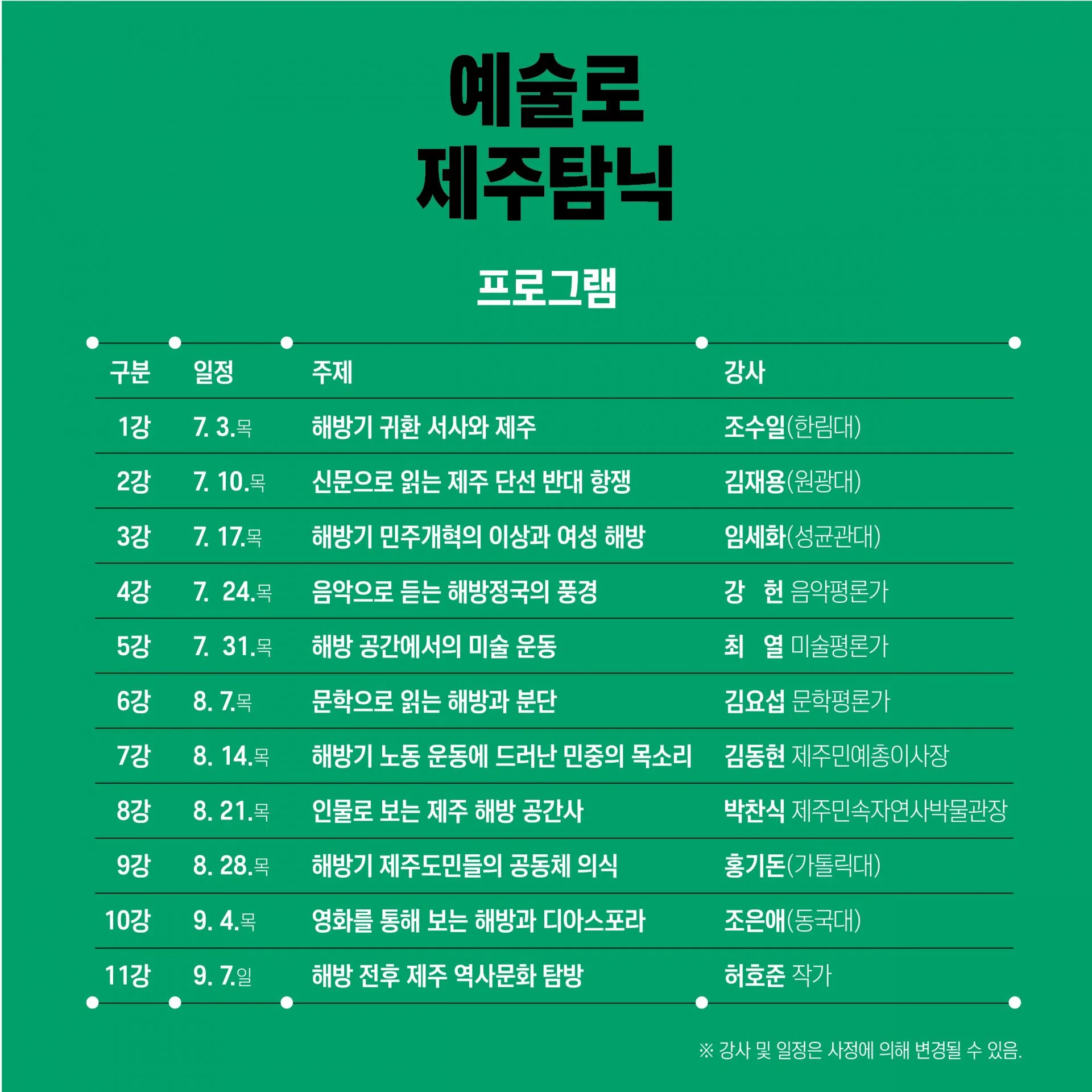 [광복 80주년 예술로 제주탐닉] “저항의 시공간, 해방을 읽다” 이미지 3