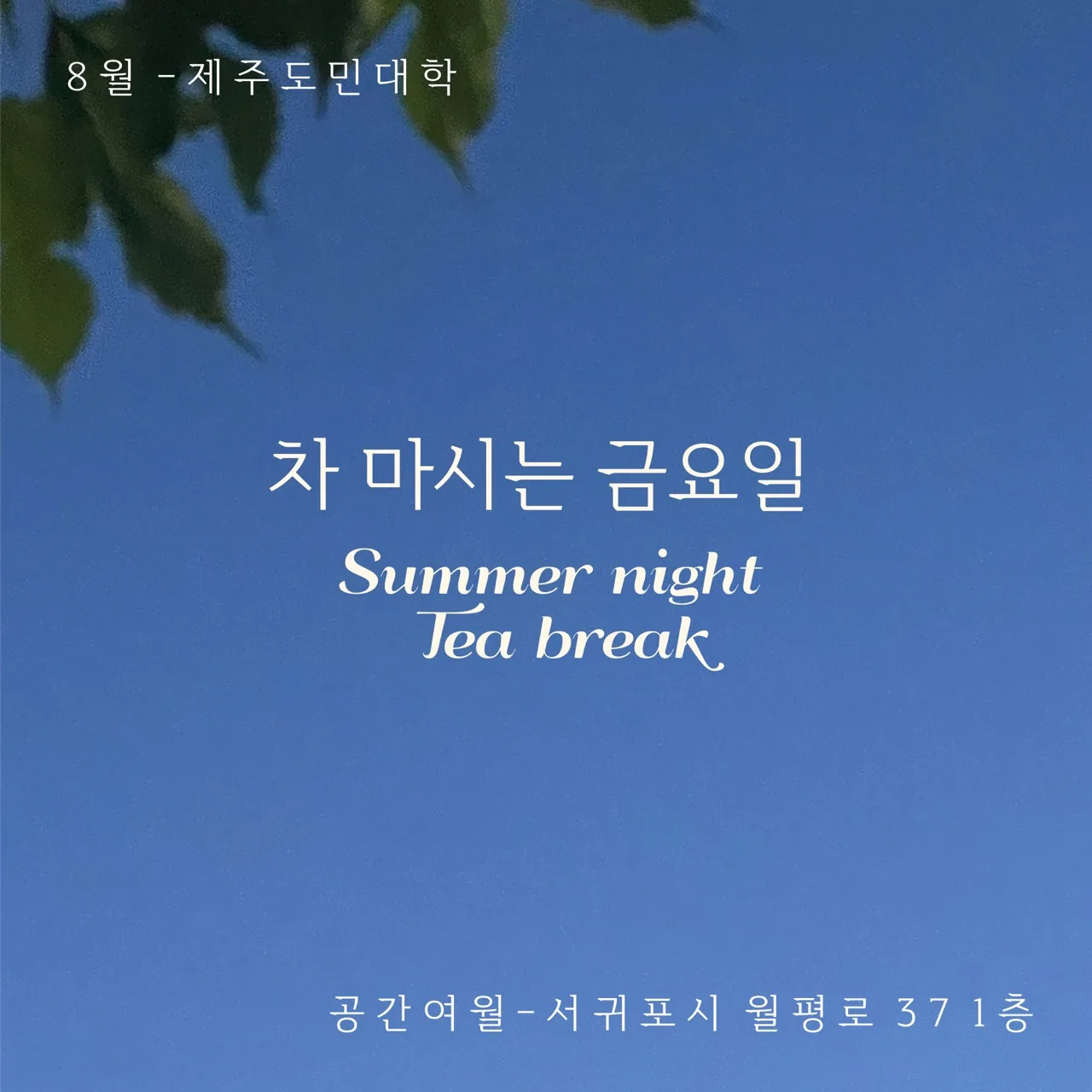 차마시는 금요일